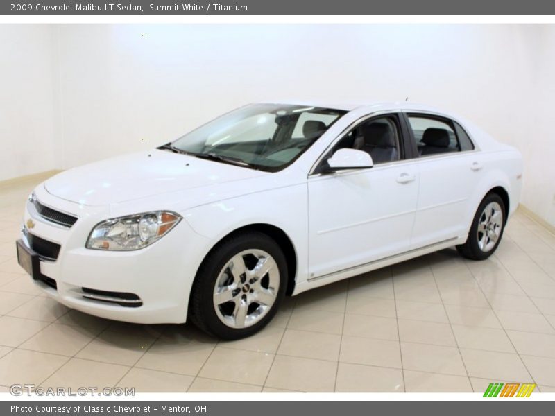 Summit White / Titanium 2009 Chevrolet Malibu LT Sedan