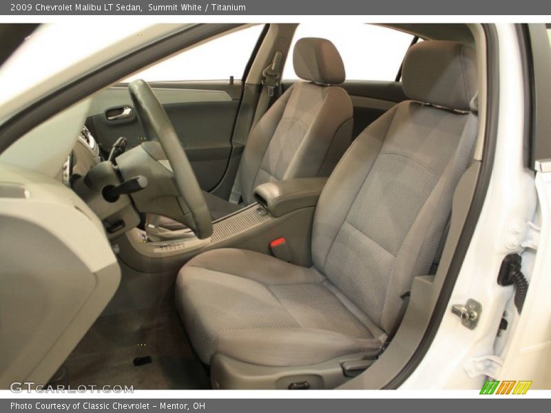Summit White / Titanium 2009 Chevrolet Malibu LT Sedan