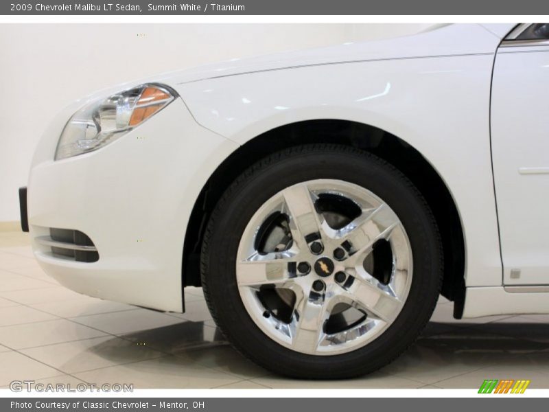 Summit White / Titanium 2009 Chevrolet Malibu LT Sedan