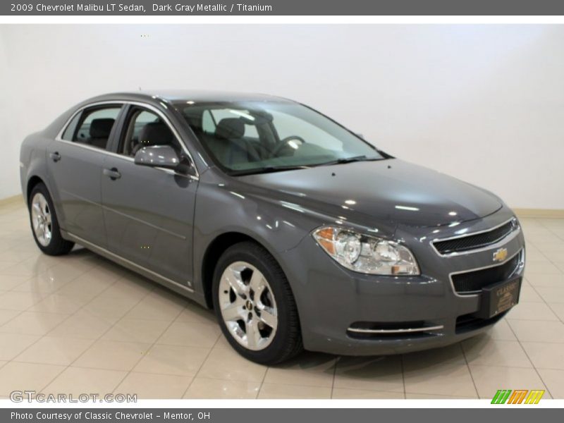 Dark Gray Metallic / Titanium 2009 Chevrolet Malibu LT Sedan