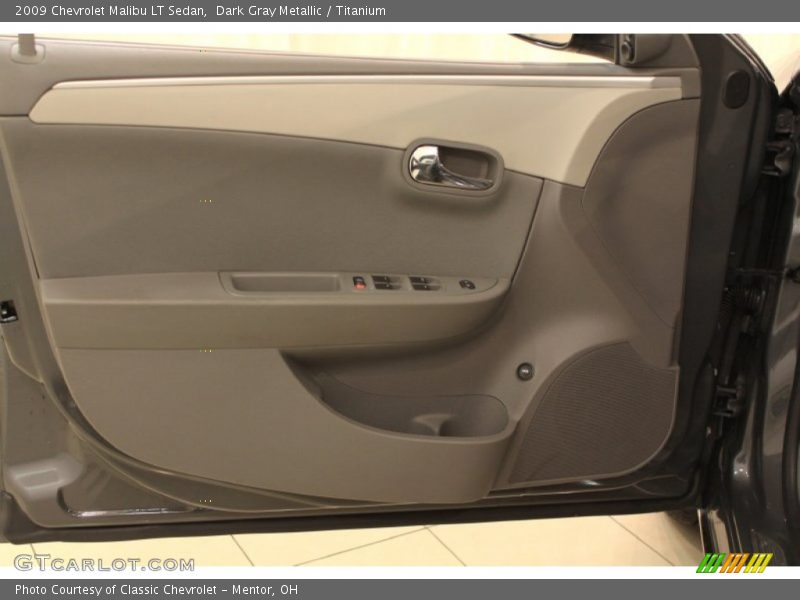 Dark Gray Metallic / Titanium 2009 Chevrolet Malibu LT Sedan