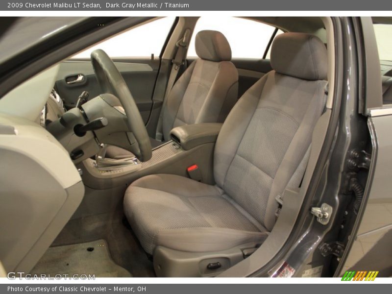 Dark Gray Metallic / Titanium 2009 Chevrolet Malibu LT Sedan