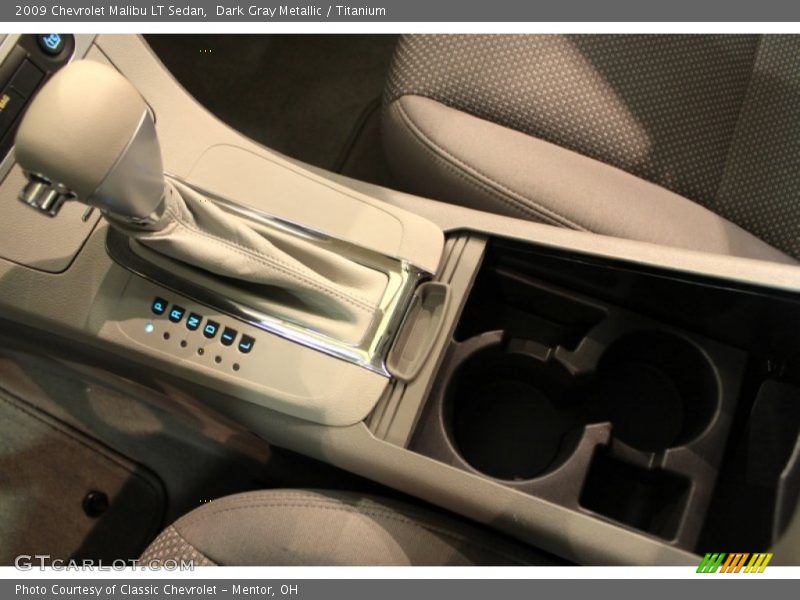 Dark Gray Metallic / Titanium 2009 Chevrolet Malibu LT Sedan