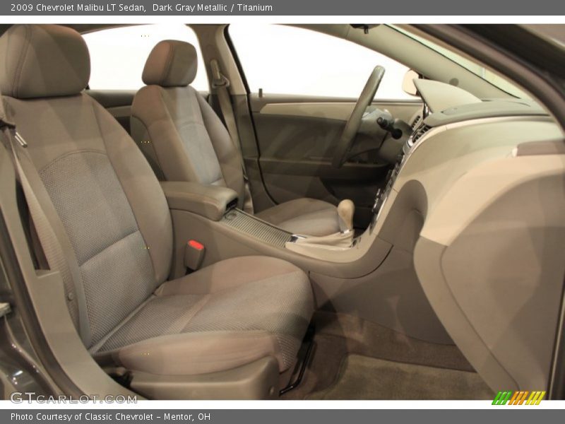 Dark Gray Metallic / Titanium 2009 Chevrolet Malibu LT Sedan