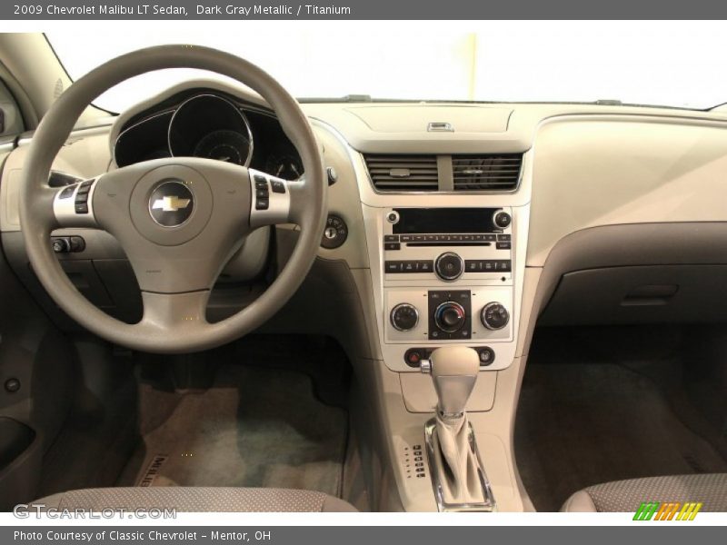 Dark Gray Metallic / Titanium 2009 Chevrolet Malibu LT Sedan