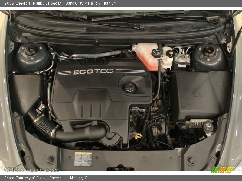 Dark Gray Metallic / Titanium 2009 Chevrolet Malibu LT Sedan