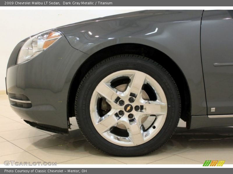 Dark Gray Metallic / Titanium 2009 Chevrolet Malibu LT Sedan