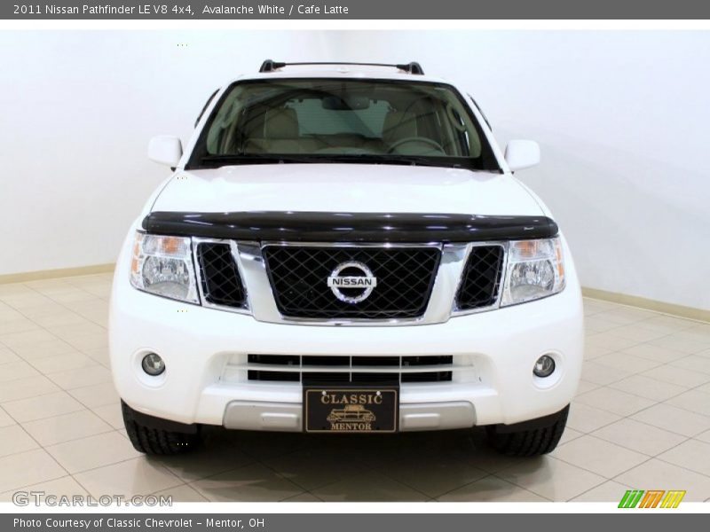 Avalanche White / Cafe Latte 2011 Nissan Pathfinder LE V8 4x4