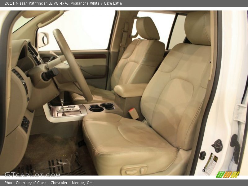  2011 Pathfinder LE V8 4x4 Cafe Latte Interior