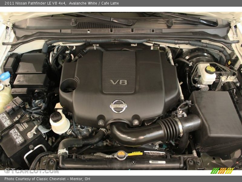  2011 Pathfinder LE V8 4x4 Engine - 5.6 Liter DOHC 32-Valve CVTCS V8