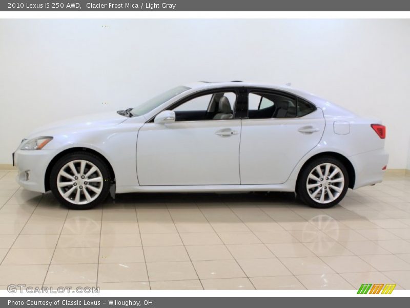 Glacier Frost Mica / Light Gray 2010 Lexus IS 250 AWD