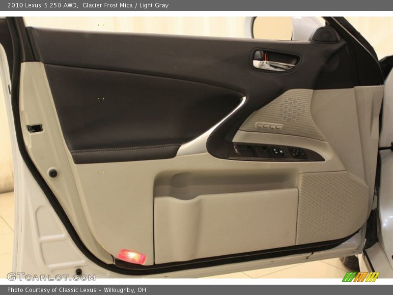 Glacier Frost Mica / Light Gray 2010 Lexus IS 250 AWD