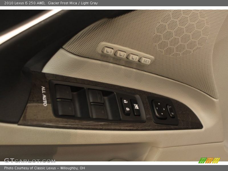 Glacier Frost Mica / Light Gray 2010 Lexus IS 250 AWD