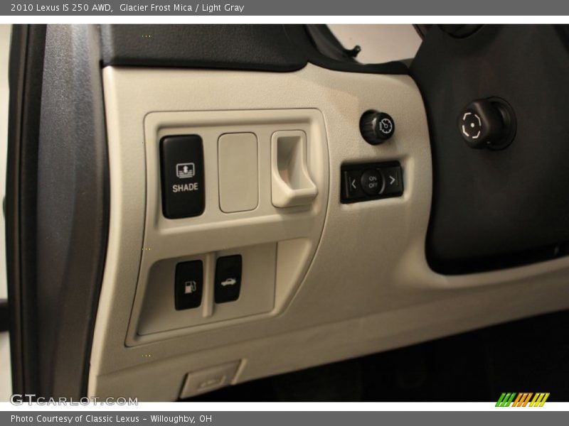 Glacier Frost Mica / Light Gray 2010 Lexus IS 250 AWD