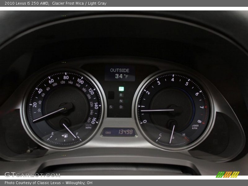 Glacier Frost Mica / Light Gray 2010 Lexus IS 250 AWD
