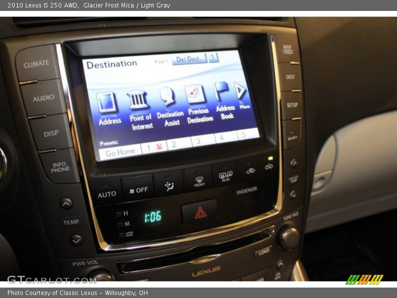 Glacier Frost Mica / Light Gray 2010 Lexus IS 250 AWD