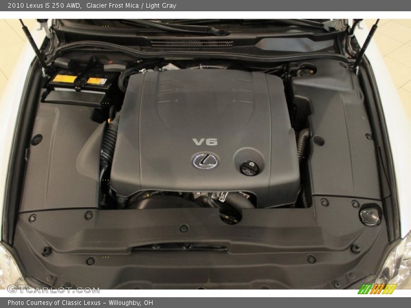 Glacier Frost Mica / Light Gray 2010 Lexus IS 250 AWD