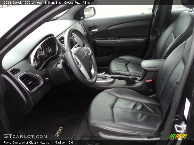 Brilliant Black Crystal Pearl / Black 2011 Chrysler 200 Limited