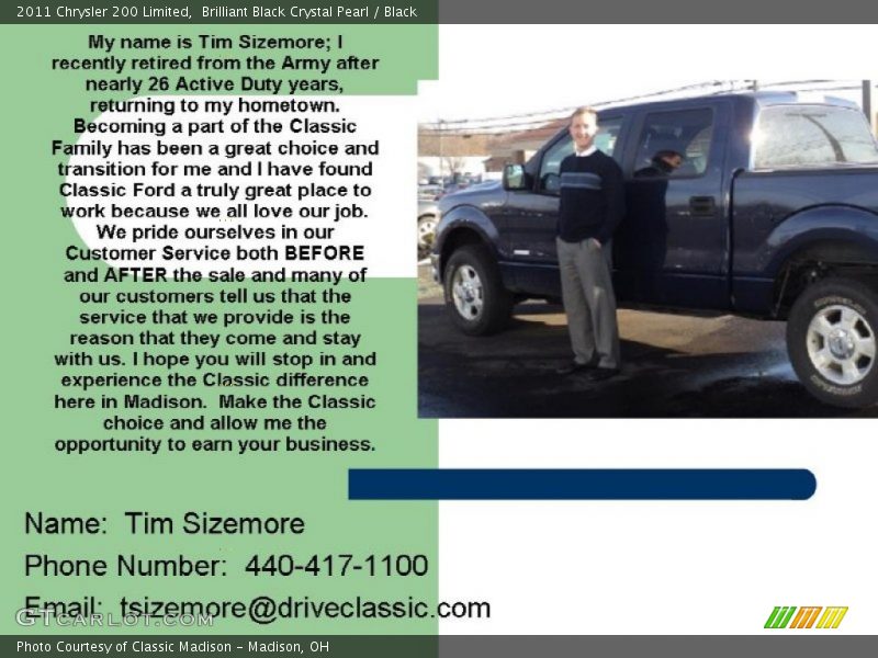 Brilliant Black Crystal Pearl / Black 2011 Chrysler 200 Limited