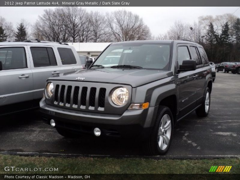 Mineral Gray Metallic / Dark Slate Gray 2012 Jeep Patriot Latitude 4x4