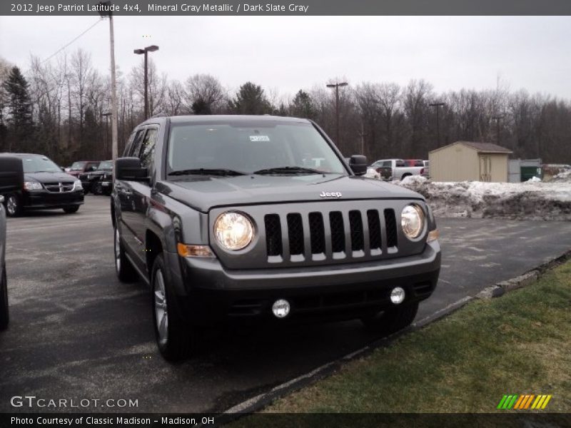 Mineral Gray Metallic / Dark Slate Gray 2012 Jeep Patriot Latitude 4x4