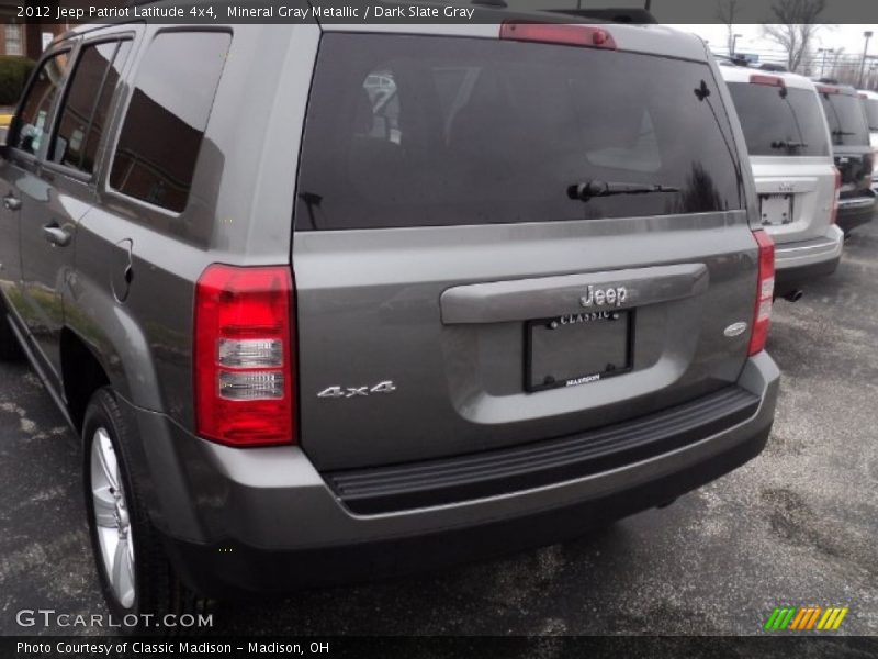Mineral Gray Metallic / Dark Slate Gray 2012 Jeep Patriot Latitude 4x4