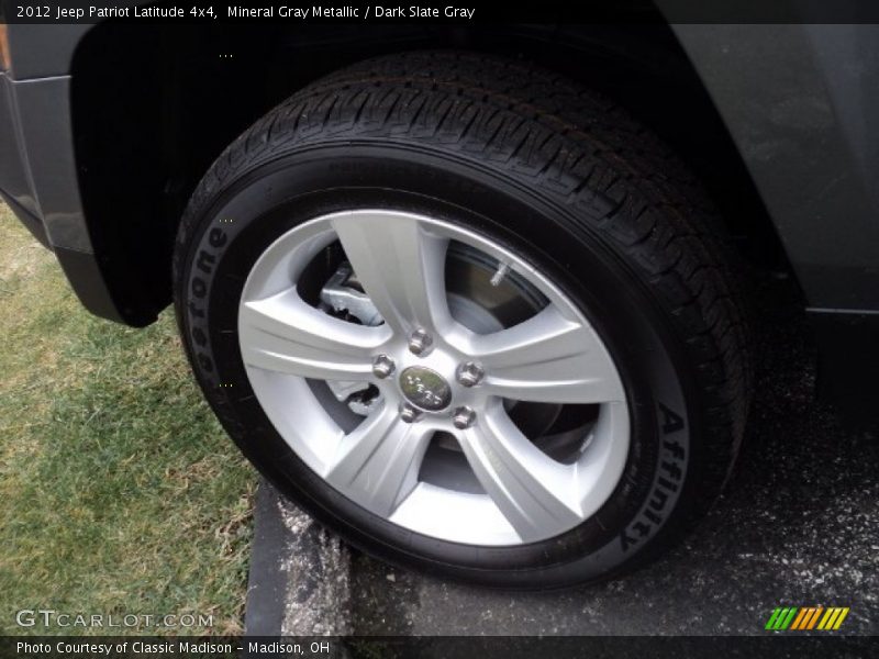 Mineral Gray Metallic / Dark Slate Gray 2012 Jeep Patriot Latitude 4x4