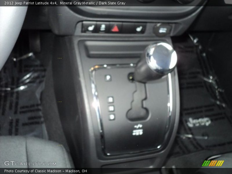 Mineral Gray Metallic / Dark Slate Gray 2012 Jeep Patriot Latitude 4x4