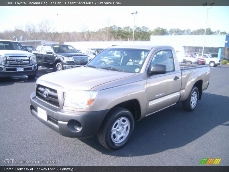 Desert Sand Mica / Graphite Gray 2008 Toyota Tacoma Regular Cab