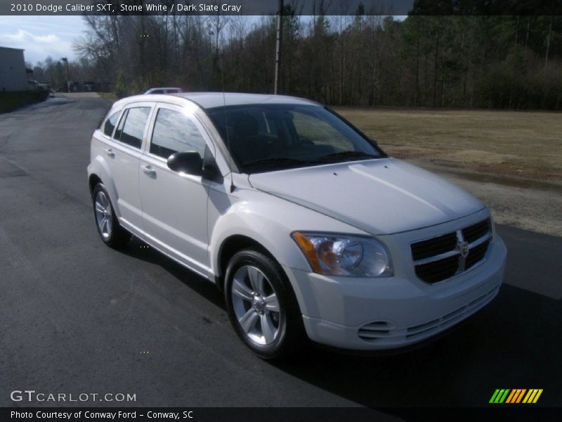 Stone White / Dark Slate Gray 2010 Dodge Caliber SXT