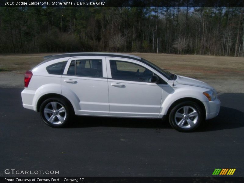 Stone White / Dark Slate Gray 2010 Dodge Caliber SXT