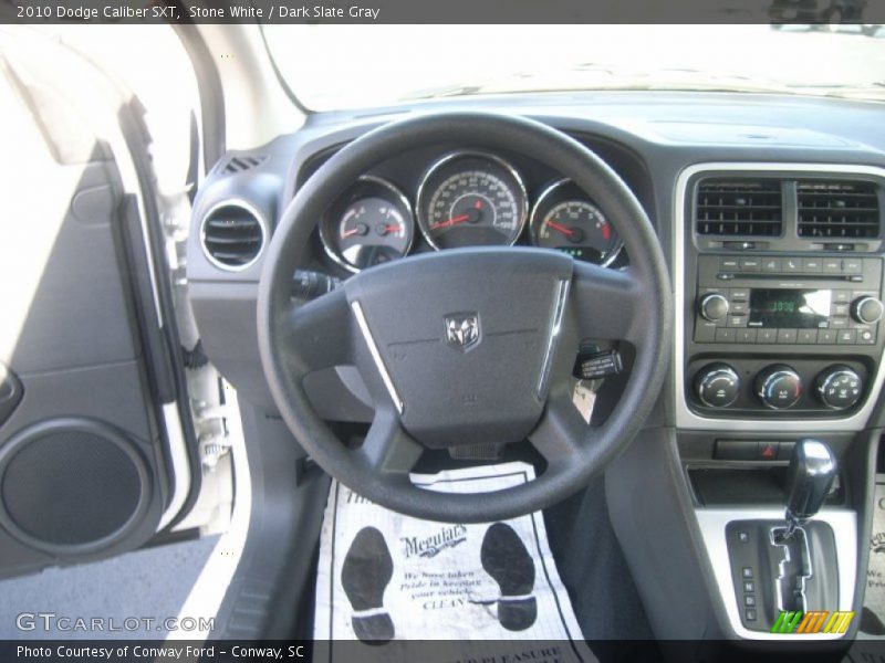 Stone White / Dark Slate Gray 2010 Dodge Caliber SXT