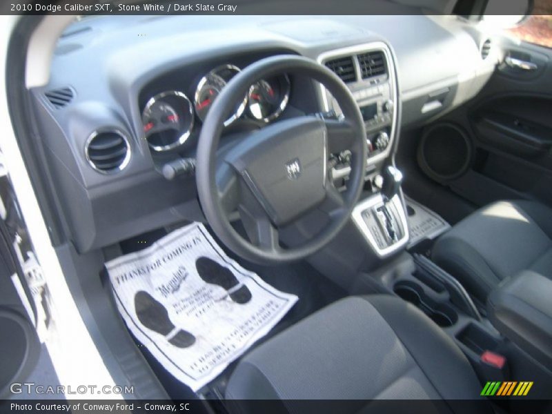 Stone White / Dark Slate Gray 2010 Dodge Caliber SXT