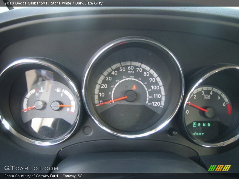 Stone White / Dark Slate Gray 2010 Dodge Caliber SXT