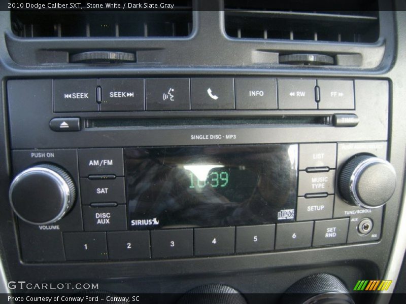 Stone White / Dark Slate Gray 2010 Dodge Caliber SXT