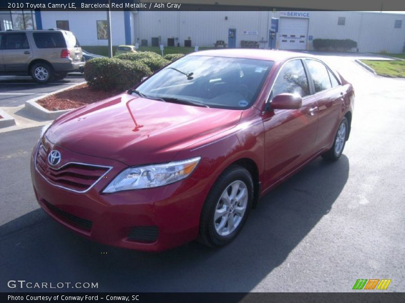 Barcelona Red Metallic / Ash Gray 2010 Toyota Camry LE