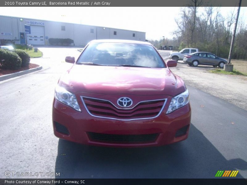 Barcelona Red Metallic / Ash Gray 2010 Toyota Camry LE