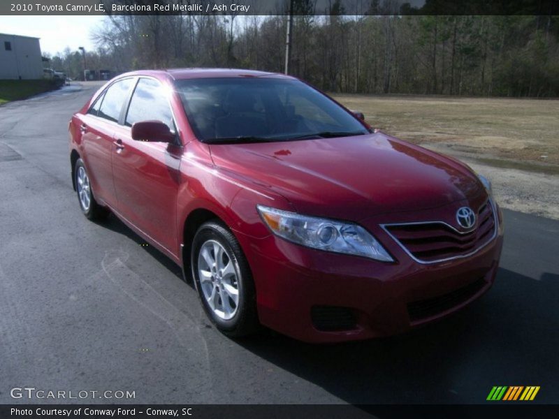 Barcelona Red Metallic / Ash Gray 2010 Toyota Camry LE