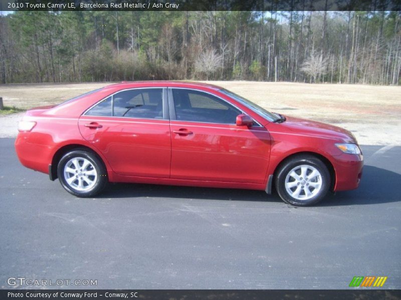 Barcelona Red Metallic / Ash Gray 2010 Toyota Camry LE