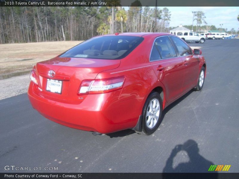 Barcelona Red Metallic / Ash Gray 2010 Toyota Camry LE