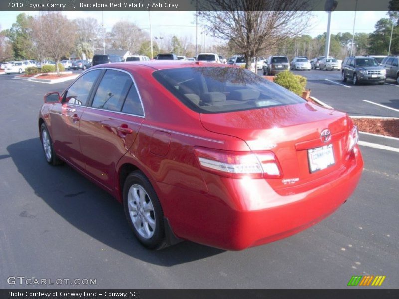 Barcelona Red Metallic / Ash Gray 2010 Toyota Camry LE