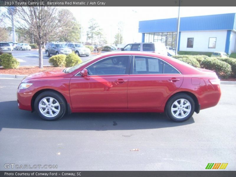 Barcelona Red Metallic / Ash Gray 2010 Toyota Camry LE