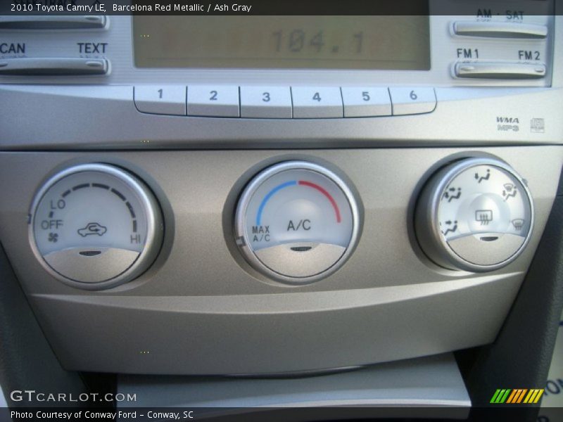 Barcelona Red Metallic / Ash Gray 2010 Toyota Camry LE