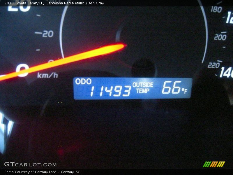 Barcelona Red Metallic / Ash Gray 2010 Toyota Camry LE