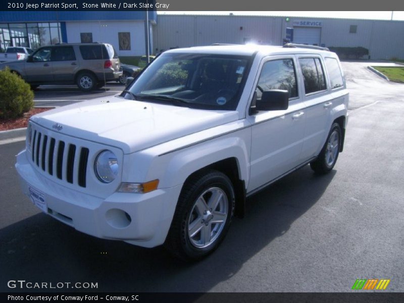 Stone White / Dark Slate Gray 2010 Jeep Patriot Sport