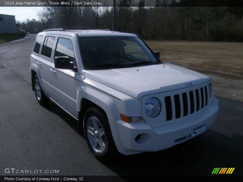 Stone White / Dark Slate Gray 2010 Jeep Patriot Sport