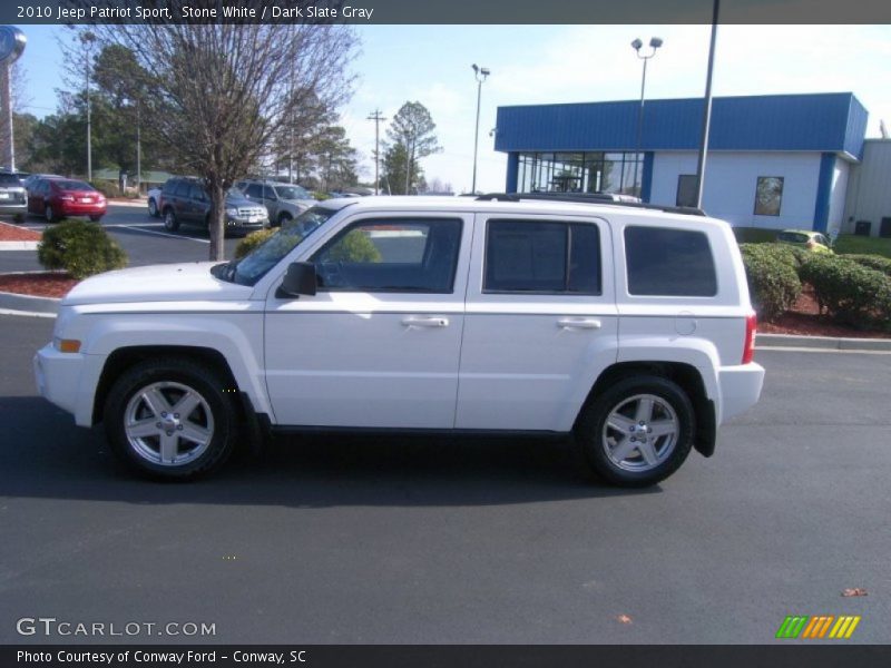 Stone White / Dark Slate Gray 2010 Jeep Patriot Sport