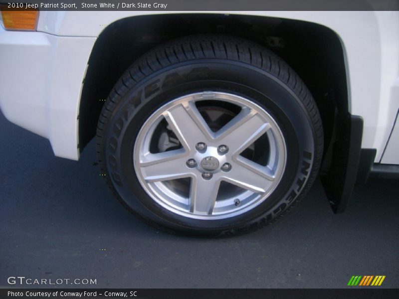 Stone White / Dark Slate Gray 2010 Jeep Patriot Sport