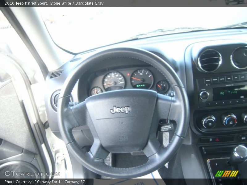 Stone White / Dark Slate Gray 2010 Jeep Patriot Sport