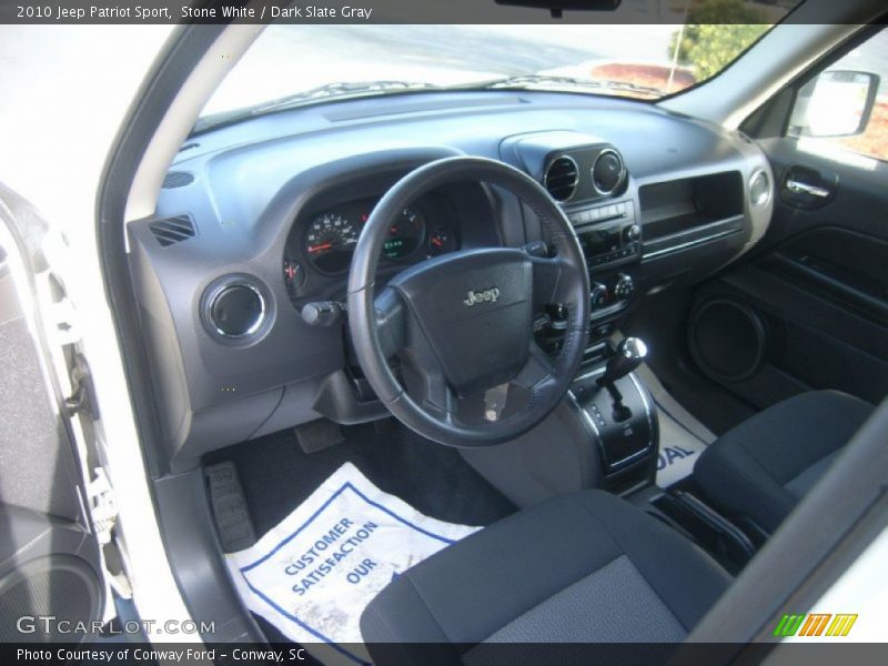 Stone White / Dark Slate Gray 2010 Jeep Patriot Sport